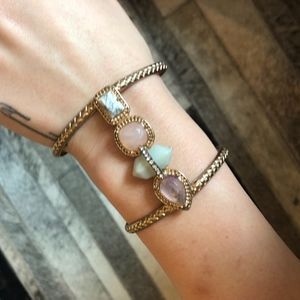 Faux stone cuff